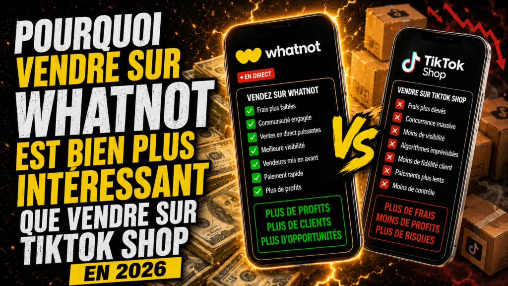 pourquoi vendre sur whatnot vs tiktok shop